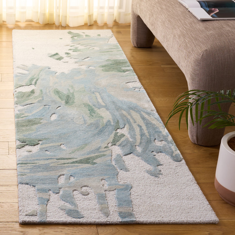 Jazzlin Hand Tufted Performance Abstract Rug, Runner 2'3" x 8'