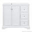 Meuble-lavabo de 36 po avec lavabo en céramique, tablette réglable en forme de U-116859029