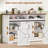 47.2'' W 2 -drawer File Cabinet Farmhouse Filing Cabinets with Barn Door & Power Outlets-16289698