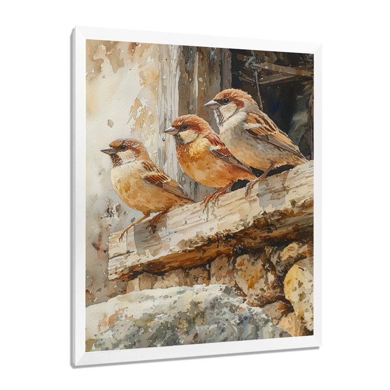 Fyffe - Animals Wall Art, H 20 po x l 12 po, Reproduction encadrée d'une seule photo, Blanc