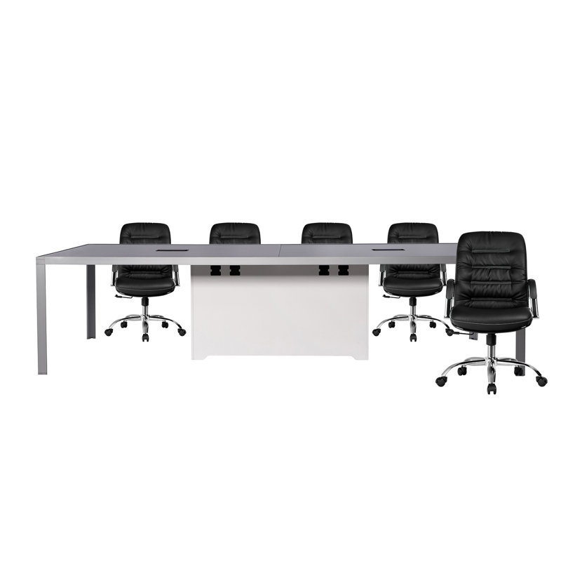 ZH-C0224-36 Table de réunion | 12 chaises et table |, Noir