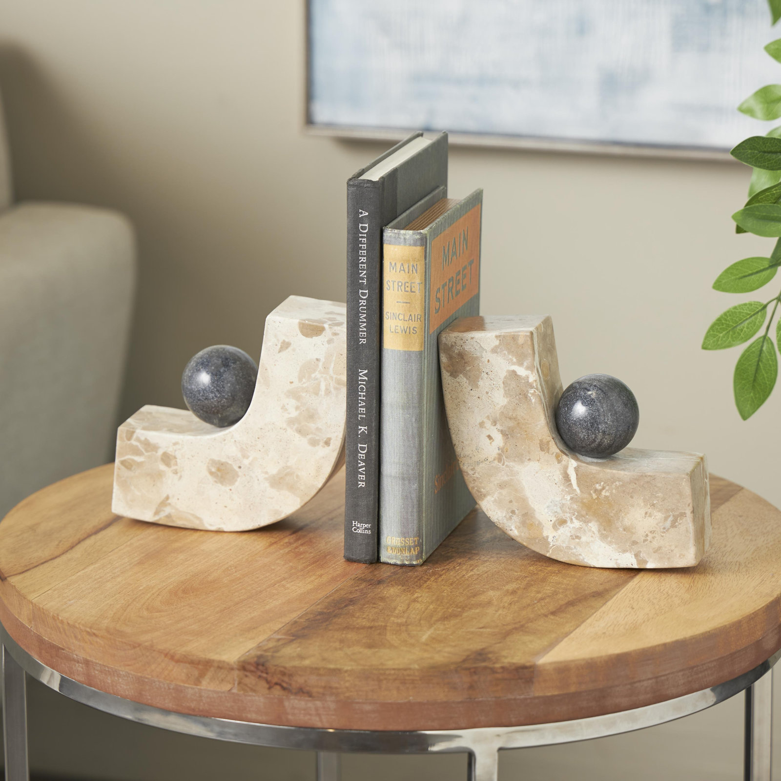 Marble Arched Curved Bookends