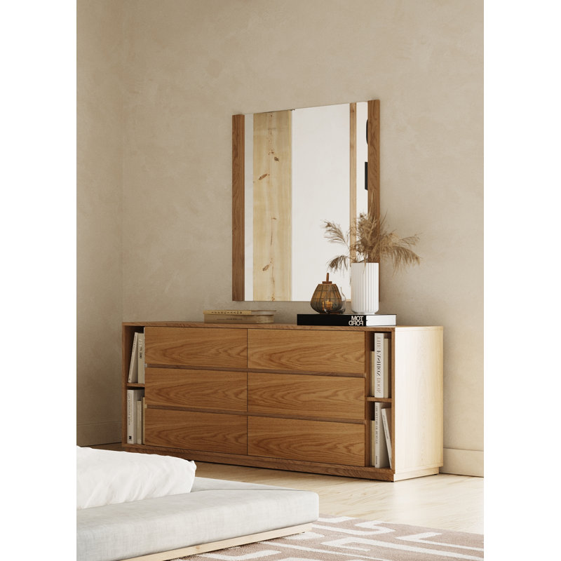 Amalie 63'' W 6 - Drawer Dresser, Natural Oak