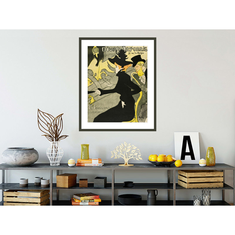 «Divan japonais» par Henri de Toulouse-Lautrec, impression giclée sur cadre, H 40,67 po x l 33,5 po