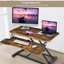 Adjustable Metal Base Standing Desk Converter-1206029637