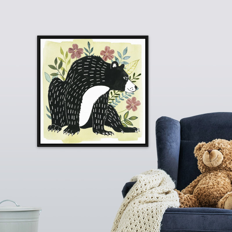 Art sur toile floral forester iii Shoulders, H 24 po x l 24 po x P 1,75 po, Cadre flottant noir
