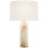 Lineham Cordless Table Lamp in Alabaster with Linen Shade