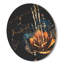 Horloge murale fleur avec gouttes d'eau-63618449