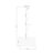 4-light 21" Polished Brass White Modern Linen Shade Drum Chandelier Pendant for Dining Room-652369347