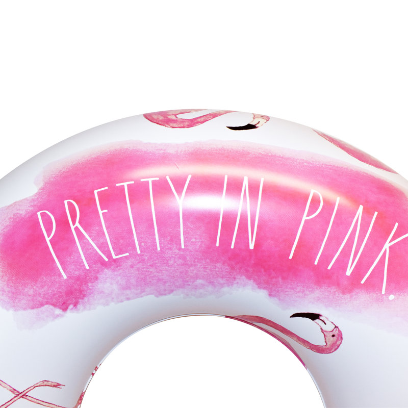 Rae Dunn 48" Ring Float - Flamingo Pattern