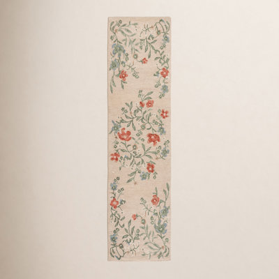 Martha Stewart Hand-Tufted Floral Wool Rug