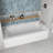 Streamline 66 in. x 32 in. Acrylic Right-Hand Drain Alcove Bathtub in Glossy White With External Drain-101699249