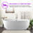 67" x 32" Freestanding Soaking Acrylic Bathtub