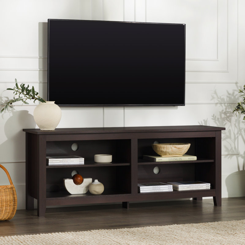 Sunbury Open Storage TV Stand, Espresso, 58"