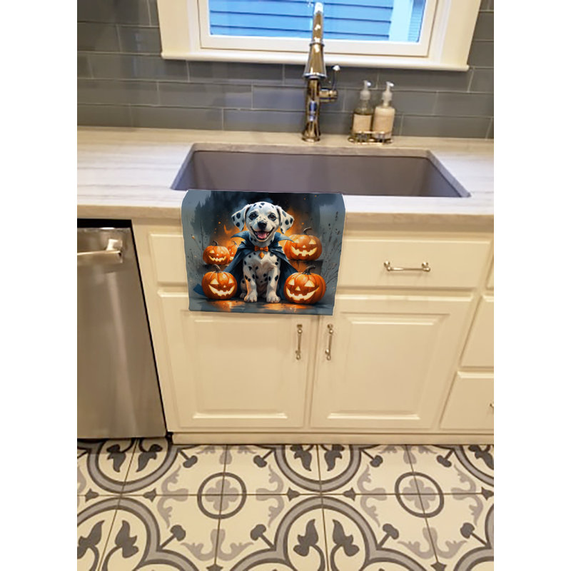 Serviette de cuisine Dalmatian Puppy Halloween, Dalmatien