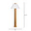 Craftsman Wood Floor Lamp, Natural Oak