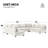 116*86'' Modular Sectional Sofa-935612422