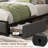 Bed Frame with 2 Storage Drawers and Charging Station-585976917