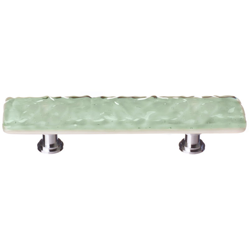 Glacier Bar / Handle Pull, Spruce Green, Polished Chrome
