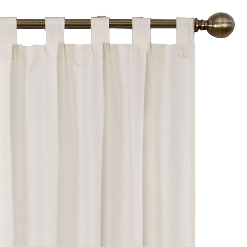 Paire de rideaux transparents Barretti, L 30 po x L 63 po, Naturel
