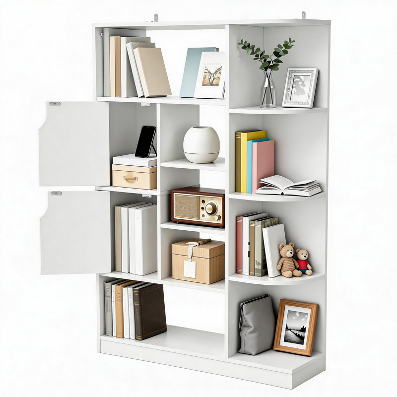 120cm H x 80cm W Cube Bookcase, White