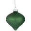 Ornements de Noël en verre aigue-marine mat et brillant 9 carats 9 po 3 po (80 mm)