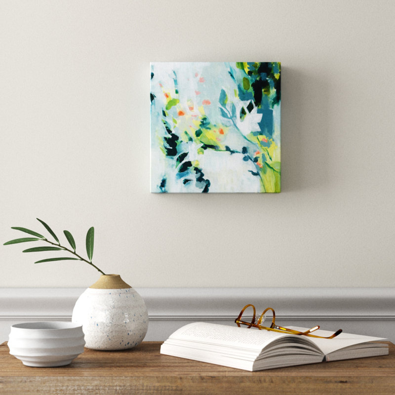 « doux spot i », peinture, H 10 po x l 10 po x P 1,5 po, Toile tendue