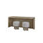 Banc de divertissement avec tabourets English Knotty Oak