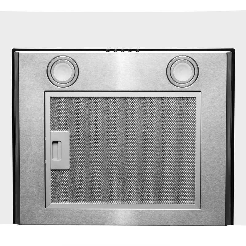 29.3 in. Convertible Stainless Steel Wall Mount Range Hood, 299 CFM, Push Control with Carbon Filters
