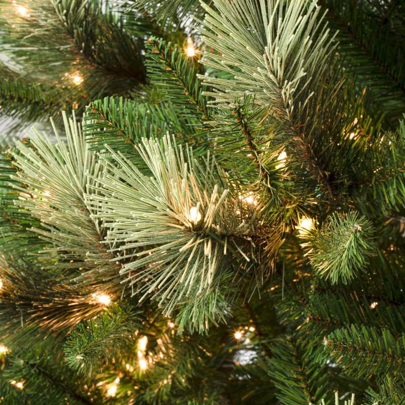 The Holiday Aisle® Charleston Pine Slim Tree with Clear Lights, 7.5'
