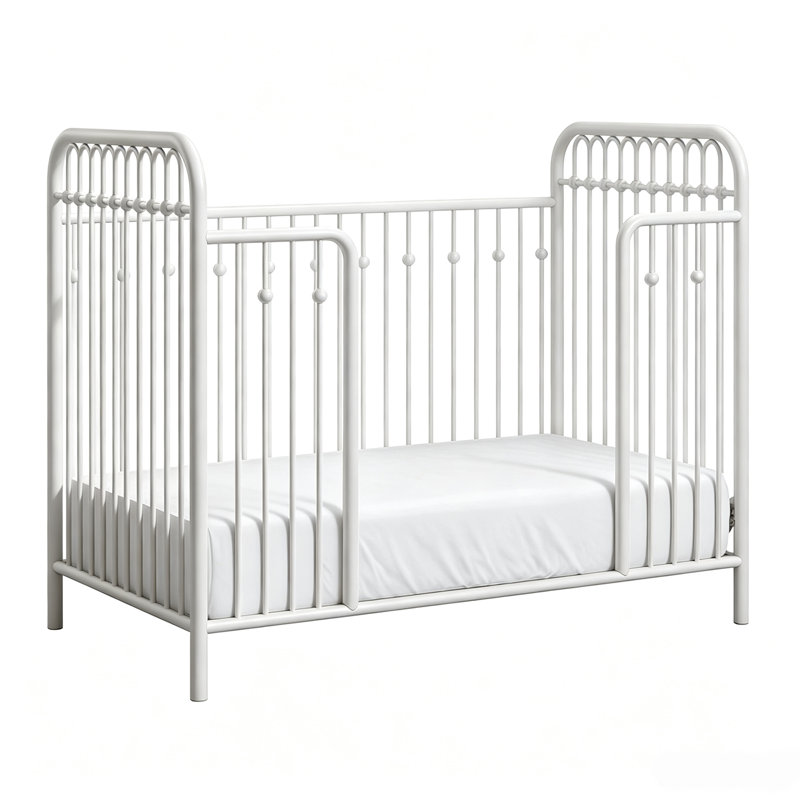 Barrière de lit en métal pour tout-petit, White