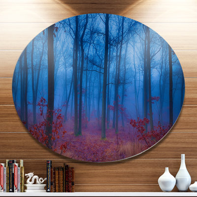 " Mysterious Blue Thick Woods "
