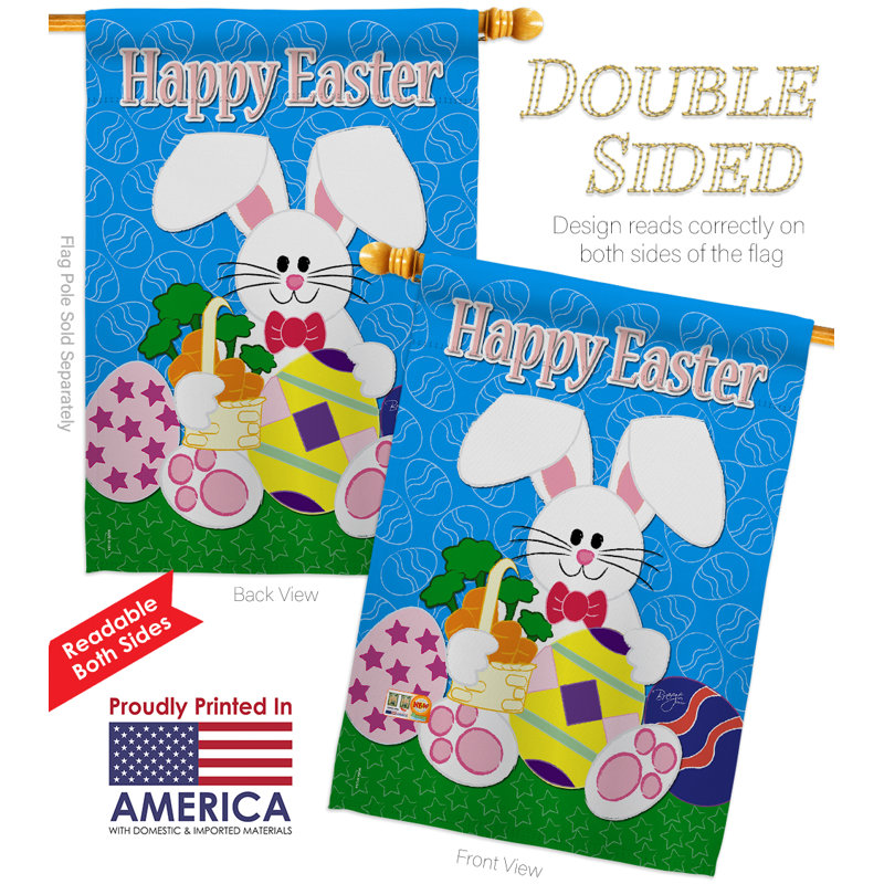 Double Sided 40'' H x 28'' W Polyester Animal Flag Set