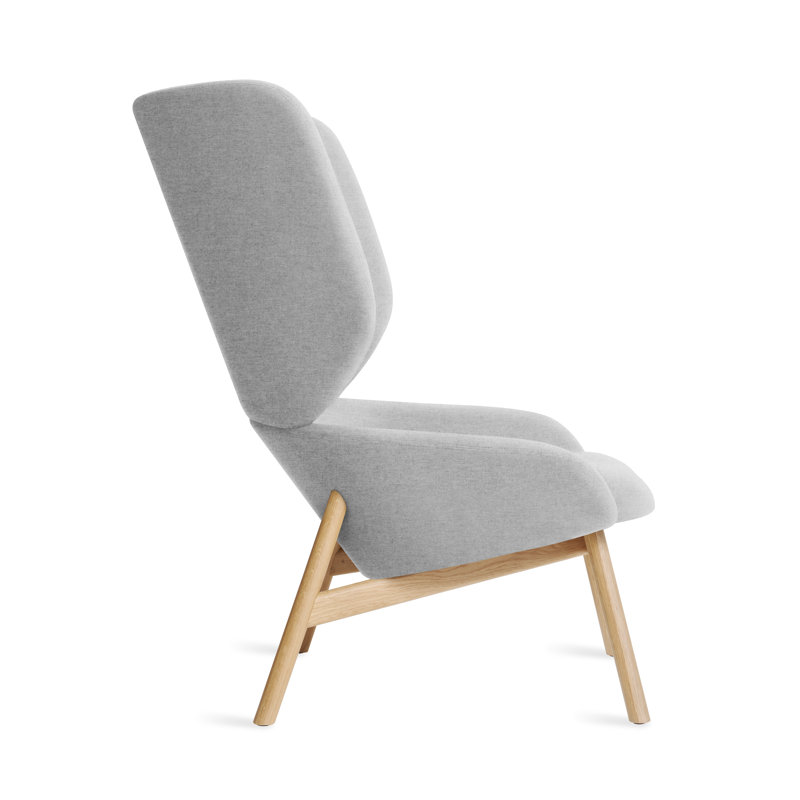 Heads Up Lounge Chair, Gabro Light Gray Wool