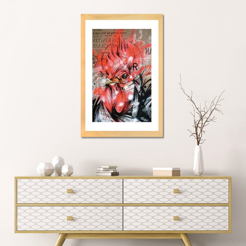 «Wake» par Taka Sudo - impression d'art graphique, H 40 po x l 26 po x P 1,5 po, Aucun mat