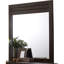Miroir exquis au fini acajou pour rehausser la décoration intérieure
