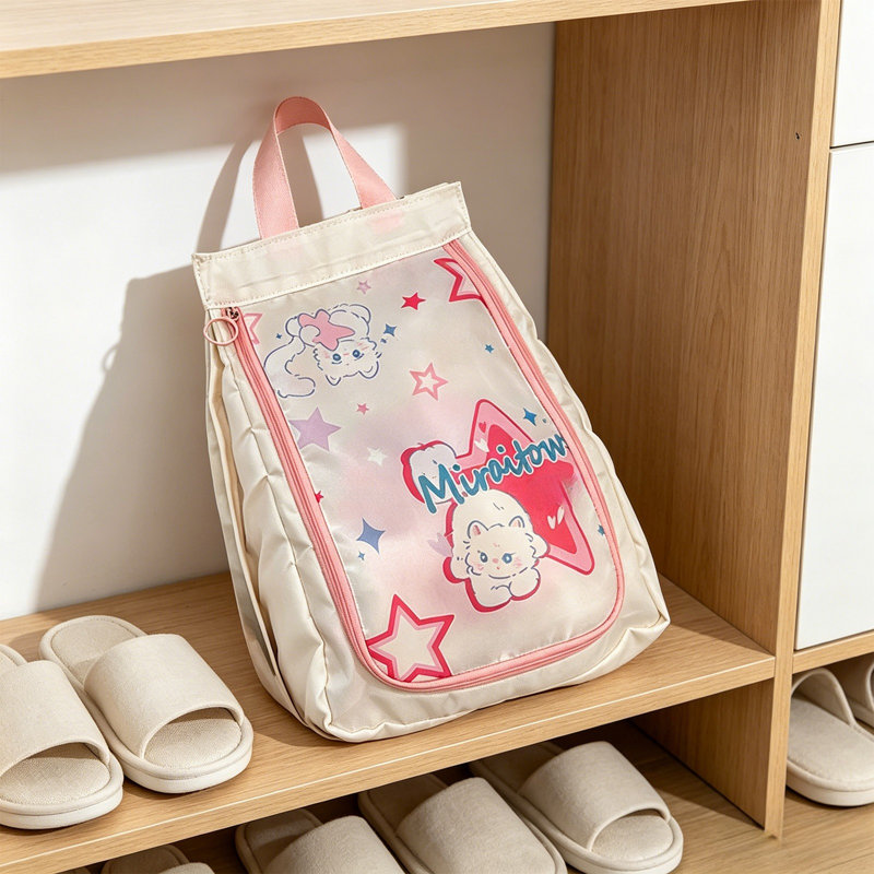 Cute Shoe Storage Bag Business Travel Suitcase Shoe Bag Portable Handheld Large Capacity Shoe Bag, A