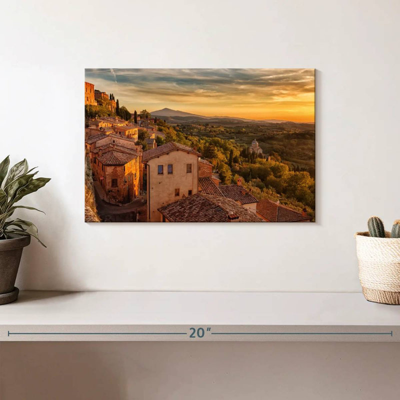 Hannes Montepulciano, coucher de soleil, H 8 po x l 12 po