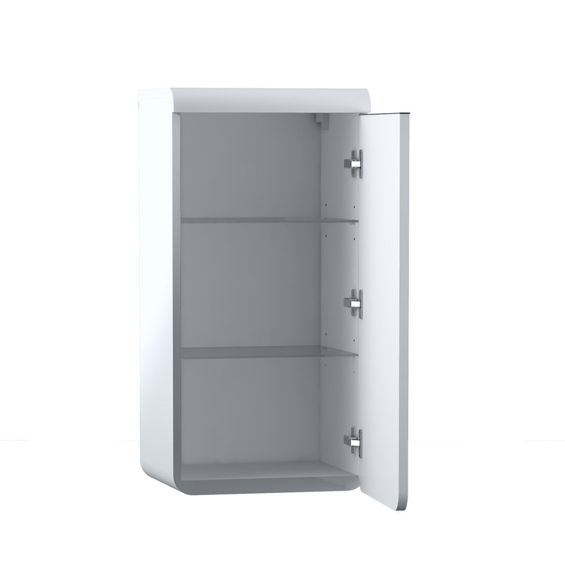 Mocca Bathroom Cabinet, Arctic White, Right
