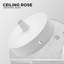Solarah Single Outlet Ceiling Rose 100Mm Metal Ceiling Rose With Cord Grip And Fitting Accessories, For Ceiling Rose Lighting And Wall Lamp Lighting Kit-37212261