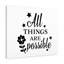 All Things Are - Wrapped Canvas Print-1493518110
