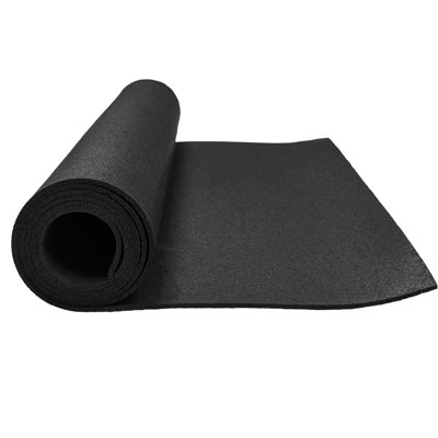 0.24 in. Thick Rubber Utility Mat For Gym Floors, Garages, Stables, Indoor & Outdoor Use