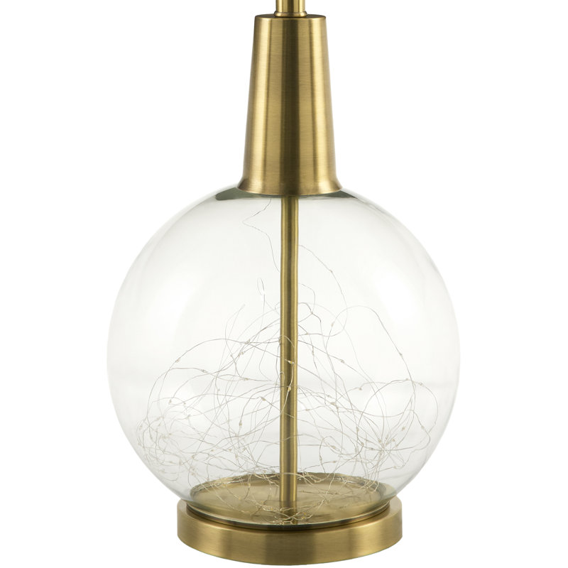 Romain Table Lamp, Gold, Tan