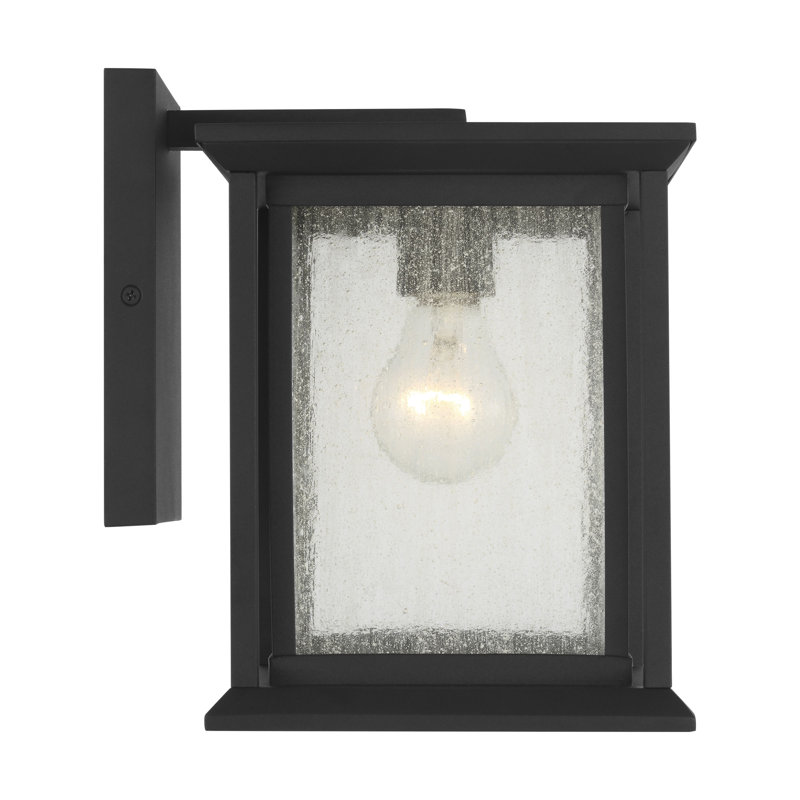 Audley Small Lantern from Generation Lighting , Seeded, Textured Black