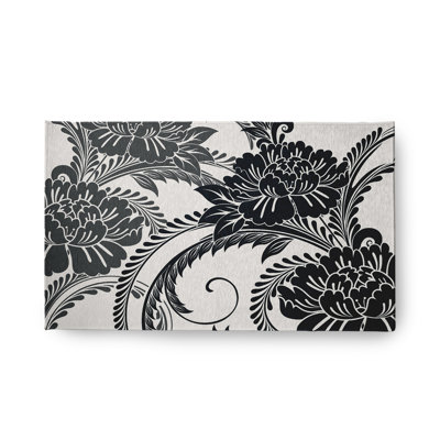 Chenille Floral Indoor Rug