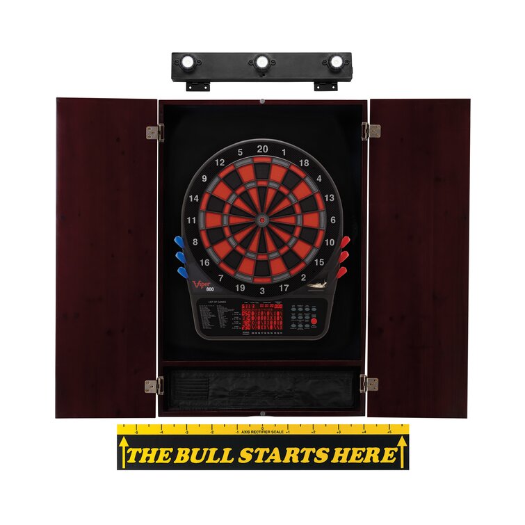 800 Metropolitan Electronic Dartboard and Cabinet Set with Darts