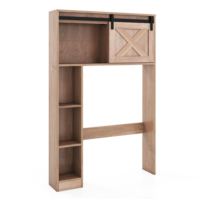 Rangement pour salle de bain Hollice, Brun rustique