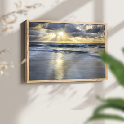 Cloudscape Shore -Framed Print - Restickable