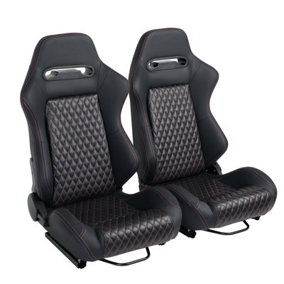 PVC RACING SEAT DE HAUTE QUALITÉ AVEC MATÉRIAU DOUBLE COULISSANT 2PCS
