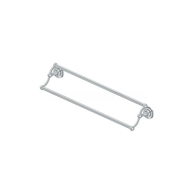 24" Center To Center R-Series Bathroom Towel Bar Double Chrome